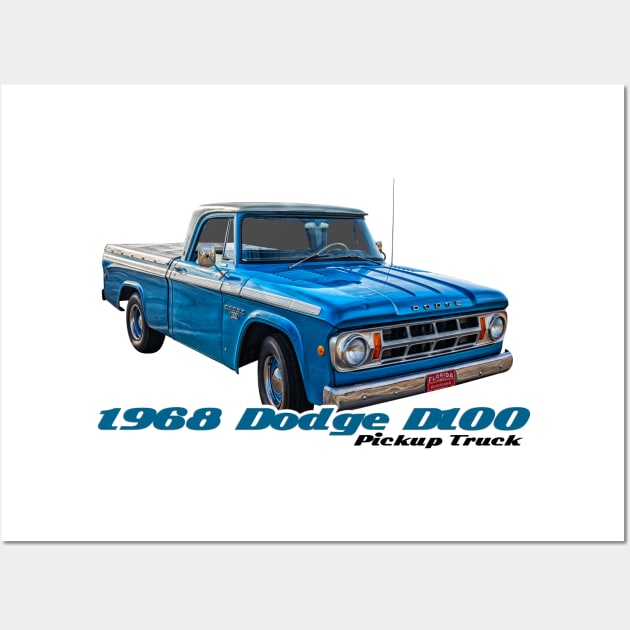 1968 Dodge D100 Pickup Truck Wall Art by Gestalt Imagery